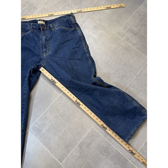 Blue Mountain Fleece Lined Carpenter Jeans Men’s 40x30 Workwear Straight - Picture 7 of 10